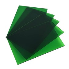 5 Pack Acrylic Sheet Green Transparent Colored Translucent Sheets Easy to Cut...