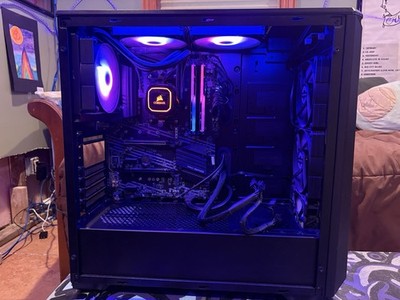 Custom Built Gaming Tower Desktop MSI B550-A PRO Black RGB Liquid Cooling