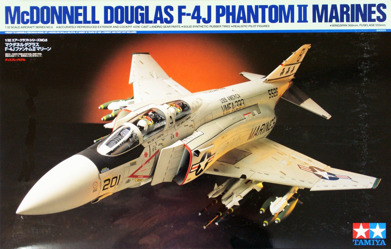 TAMIYA 60308 1:32 F-4J Phantom II Marines