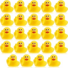 Lenwen 24 Pcs Middle Finger Rubber Ducks, 1.97 Inch Small Rubber Duck the Finger