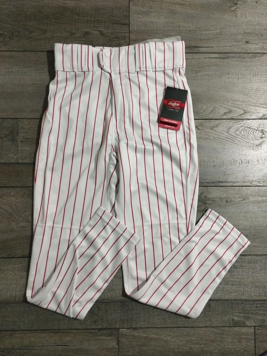 Rawlings Pantalon de baseball Launch Series pour garçon, Gris/rouge écarlate, T-Grand