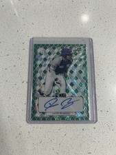 2022 LEAF METAL PERFECT GAME DREW BURRESS 1/4 Green Wave AUTO