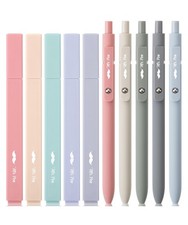 Mr. Pen Aesthetic Gel Pens Highlighters No Bleed, 10 Pack 10 Pack, Morandi