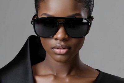 Super Dark Black Lens Fashion Women Sunglasses Square Comfortable Eyewear Ladys