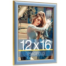 Ksroecud 12X16 Velvet Picture Frame Spruce Blue 12X16 Velvet Photo Frame
