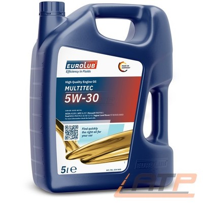 EUROLUB 5 L MULTITEC 5W-30 MOTORÖL FÜR FORD WSS-M2C913-D ÜBERDECKT 913-A/-B/-C