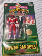 Vtg 1994 Bandai Auto Morphin Power Rangers Jason Red Ranger With Tattoo NIB