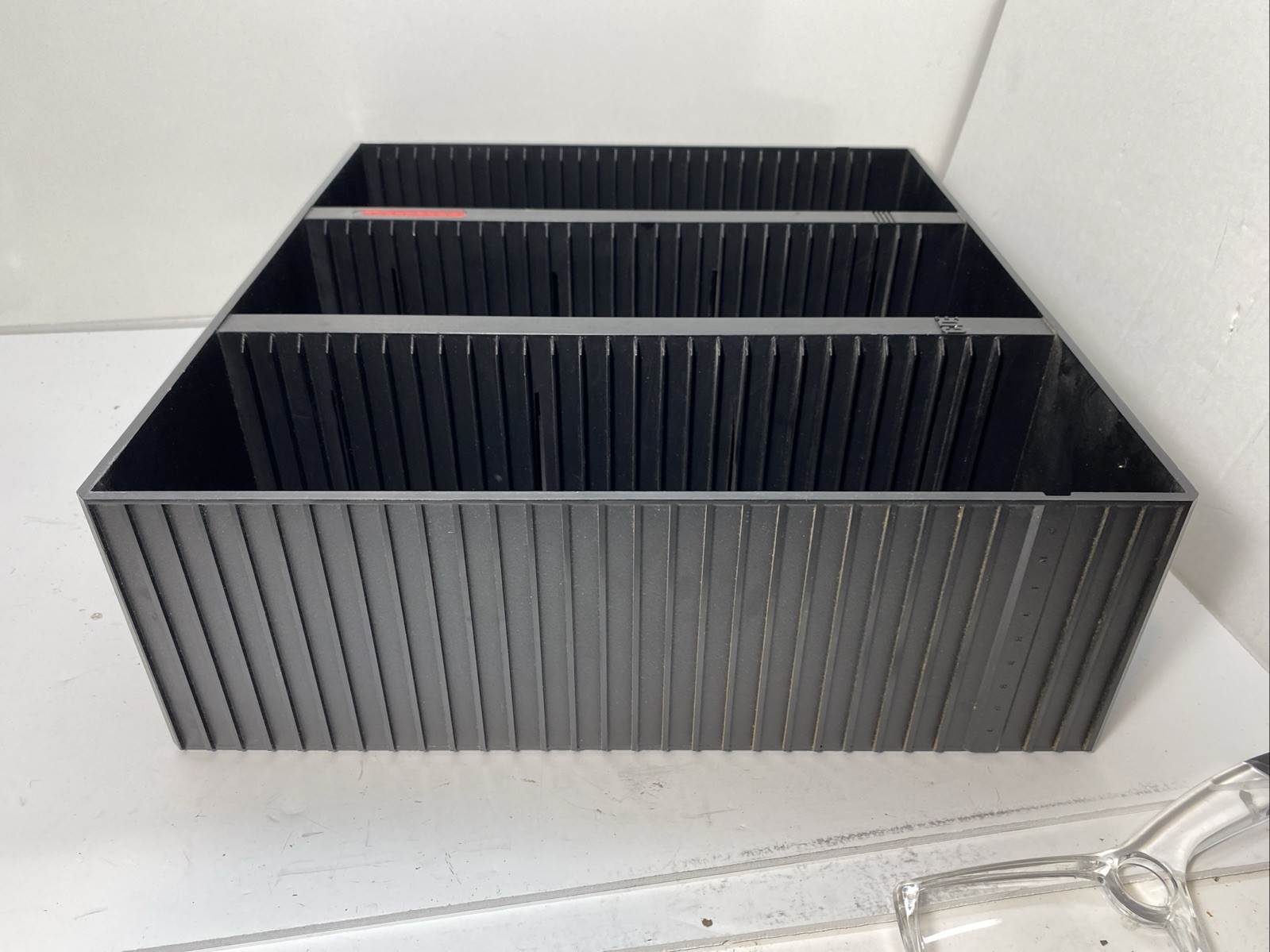 Laserline 90 CD CD90 Storage Case Wall Mount Rack Holder Black Plastic