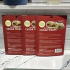 Camerons Gourmet Cedar Wraps 4 Wraps & ties 6" x 8"-lOT of 3 packs  — photo 5