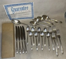 21 Piece Set- WM Rogers MFG Co Extra Plate Original Rogers TRIUMPH Flatware