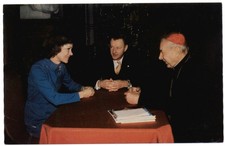 First Lady Rosalynn Carter Catholic Cardinal Wyszynski in Poland 1978 postcard