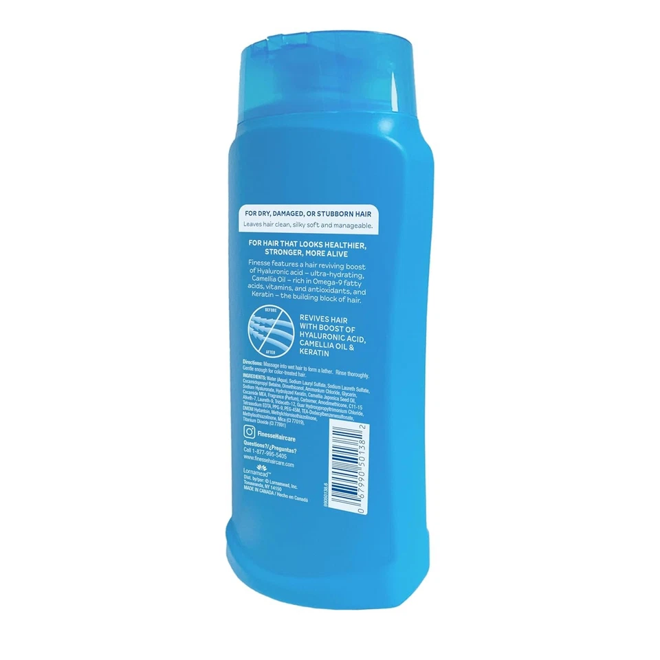 Champú Hidratante Finesse Restore + Strengthen, 13 Oz (Pack de 6), Hidrata Foto 3 de 4