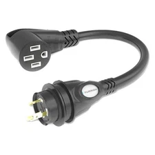 Furrion 50 Amp RV to 30 Amp Pigtail Adapter w Powersmart