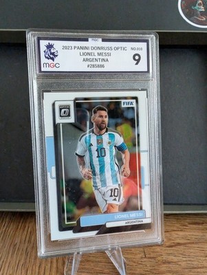 Panini 2022-23 DONRUSS FIFA LIONEL MESSI Argentina OPTIC MGC GRADED 9