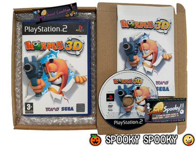 Worms 3D PS2 - UK PAL sehr guter Zustand CIB - hochwertige Verpackung - Sendungsverfolgung