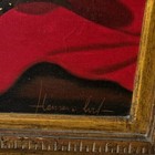 German Candle Flame Book Violin Still Life by Listed Alois Hennersdorf b1927 — photo 5