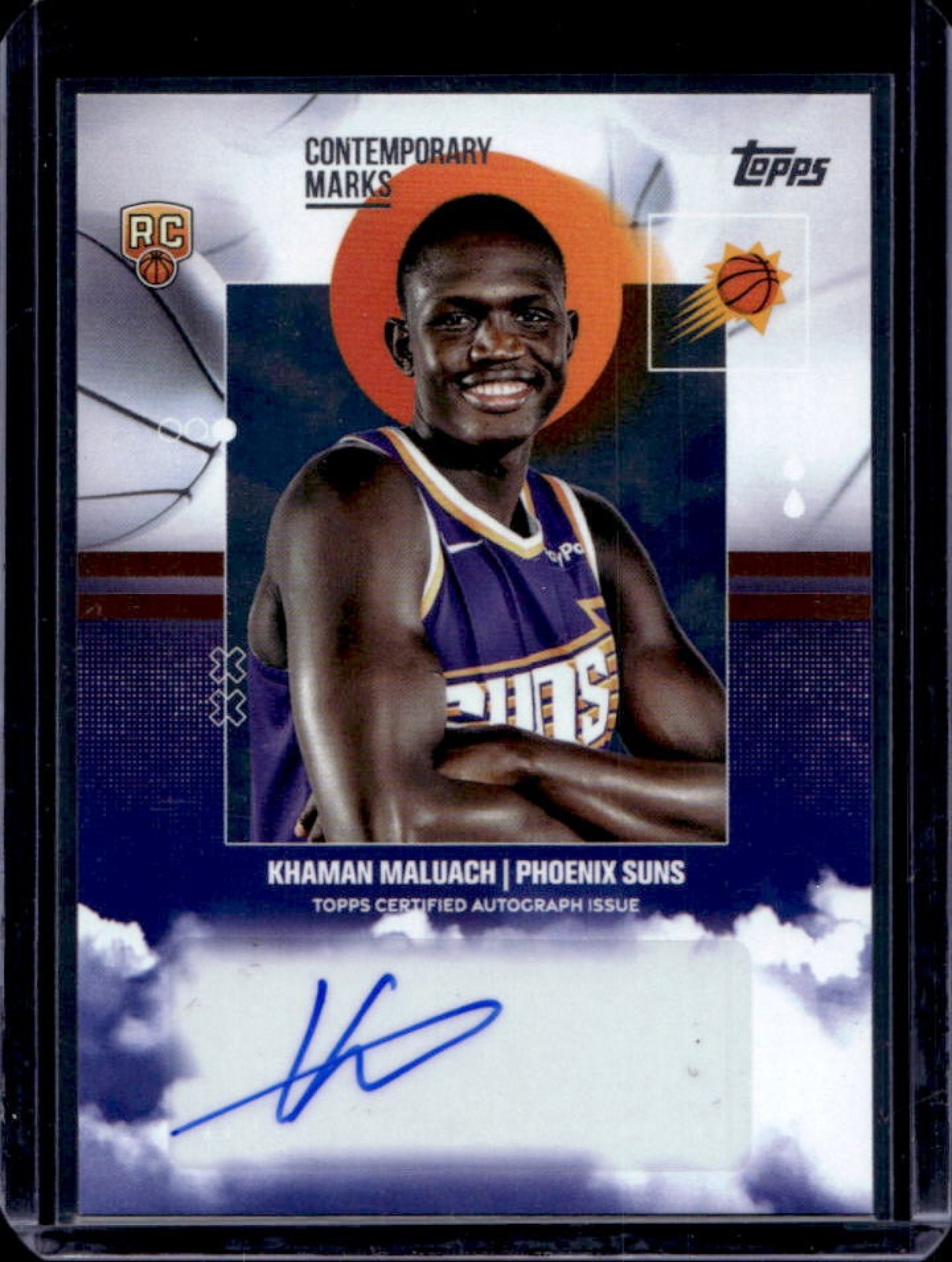 2025-26 Topps Khaman Maluach Contemporary Marks RC Auto #CM-KM Suns