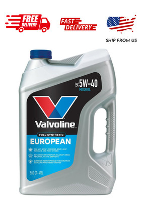 Valvoline European Vehicle Full Synthetic SAE 5W-40 Motor Oil 5 QT