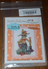 Brooke's Book Counted Cross Stitch Design SANDY THE SUMMER WITCH Chart Pack