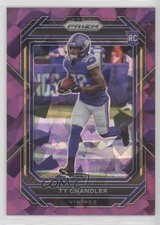 2022 Panini Prizm Rookies Purple Ice Prizm 135/225 Ty Chandler #348 gu3