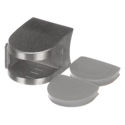COMPONENT HARDWARE B79-2038-L Stainless Steel Left-Hand Bottom Glass Clamp with