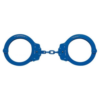 Peerless Model 752C Oversized Chain-Linked Colored Handcuffs & Keys, Blue