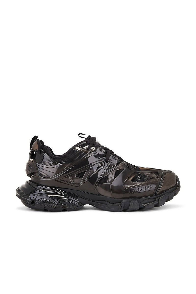 スニーカー Balenciaga Black Track Jelly Low Sneaker BALENCIAGA Track Jelly $1100 Black Sneakers New And