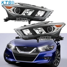Driver&Passenger Headlights Assy For nissan maxima 2016-2018 Clear LED Chrome