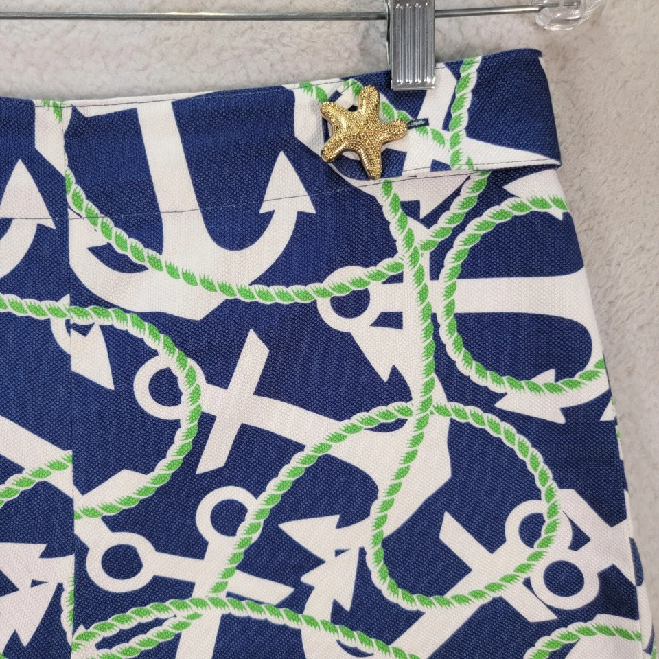 Грязь пирог женщин шорты размер S темно-синий якорь зубчатый морской звезды Шарлотта шорты - Изображение 3 из 4