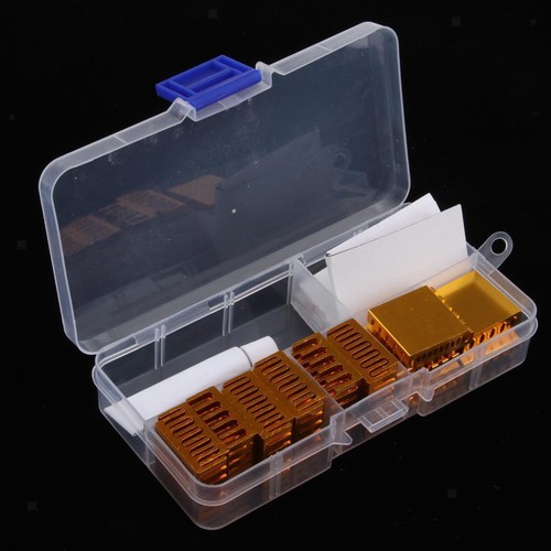 Aluminum Heat Sink Kit, CPU GPU VGA LED IC Chip Heatsink Cooler Set - Zdjęcie 4 z 7