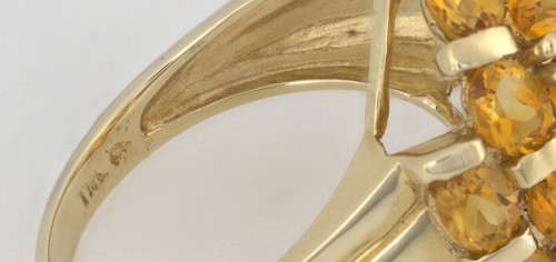 Citrin, Gelbgold Ring - Bild 6 von 13