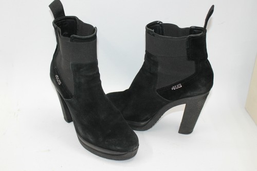 CESARE PACIOTTI women boots sz 7.5 Europe 38 black suede S7937 - Picture 2 of 6
