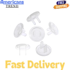 PandaEar Outlet Plug Covers(52 Pack) Clear Child Proof Electrical Protector Safe