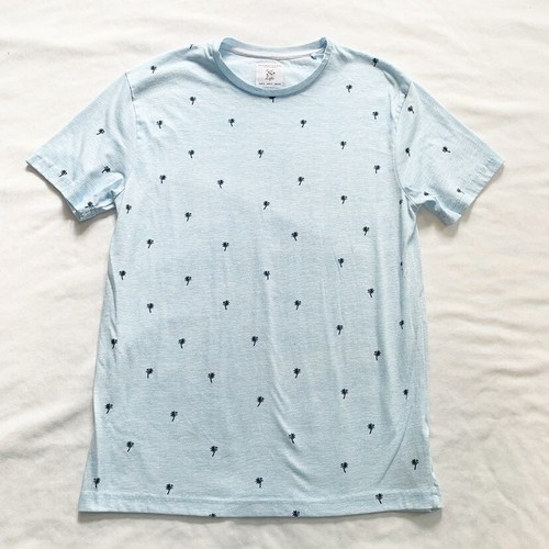 Denim \u0026 Flower short sleeve palm trees 
