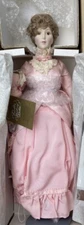 Franklin Heirloom Gigi Fine Bisque Certification Vintage Porcelain Doll.Size 19”