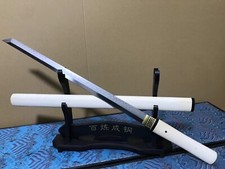 30'' Ninjato Wakizashi Sharp Shirasaya Japanese Ninja Functional Straight Sword