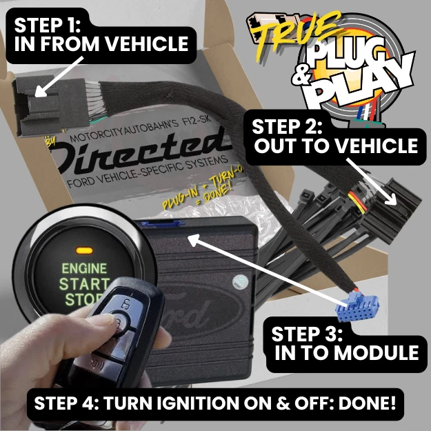 Ford F-150 2017 push-to-start un kit de instalación de arranque remoto Plug&Play real hágalo usted mismo Foto 3 de 4