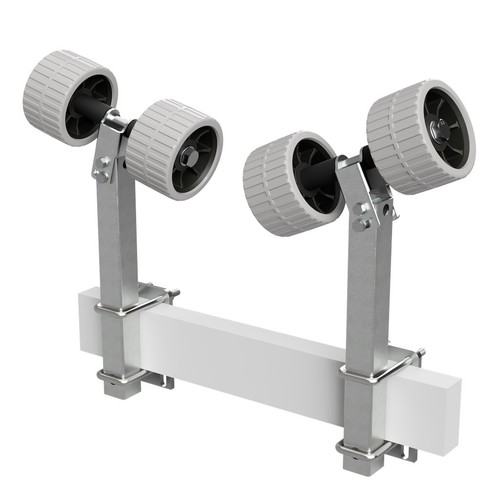 2er Pendelrollen Sliprollen Sliphilfe Bootstrailer EVA RKSRLB-2X2-EVA Ø 120 mm - Bild 5 von 10