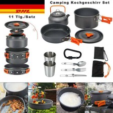 2-3 PERSON CAMPING KOCHGESCHIRR KOCHTOPF OUTDOOR-TÖPFE BRATPFANNE KETTLE SET DHL