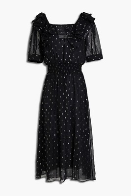 BA&SH Romeo ruffled midi dress
