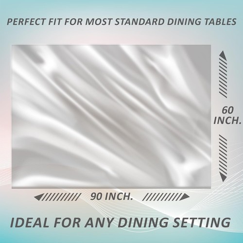 Kuber Industries Transparent Dining Table Cover 6 Seater - 60x90 inch - Picture 3 of 6