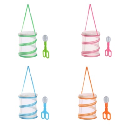 Kids Nature Study Insect Catching Cage &Feeding Clamp Set for