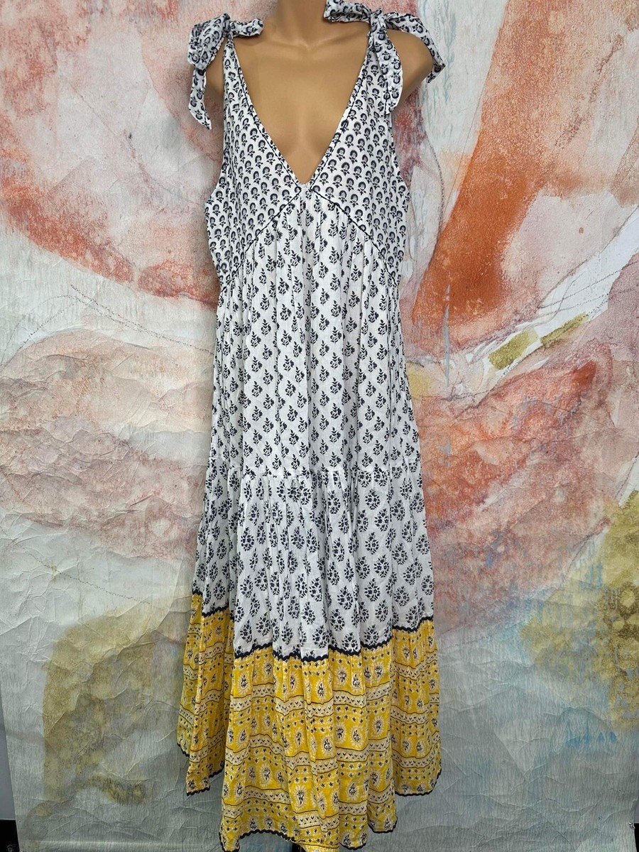 knee length dresses for ladies Evelyn Cotton Maxi Dress L main image 0