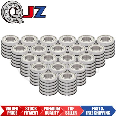 [Qty.100] New 6208-ZZ-NR Ball Bearing w/Snap-Ring [40mm ID x 80mm OD x 18mm W]