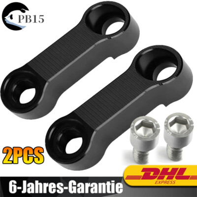 2 Stücke M10 Motorrad Rückspiegel Spiegelverlängerung Riser Extender Adapter DE