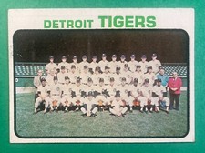 1973 Topps Detroit Tigers #191 (Kaline/Lolich/Cash/Horton/Northrup/Freehan)