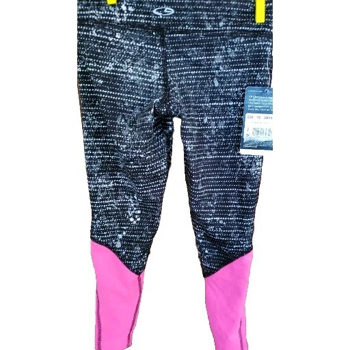 C9 Champion ~ Girl's Tights/Pants ~ Size XS (4-5) ~ Black ~ White ~ Pink - Image 3 of 4
