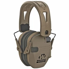 Walkers Razor Electronic Earmuff NRR 23 Tact Grip Rubber Headband Polymer FDE