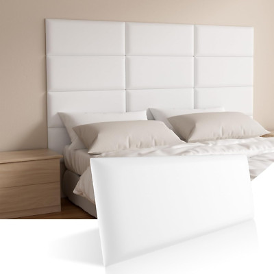 Stylish 3D Self-Adhesive Upholstered Headboard Wall Panels for Twin Beds (4 Pack