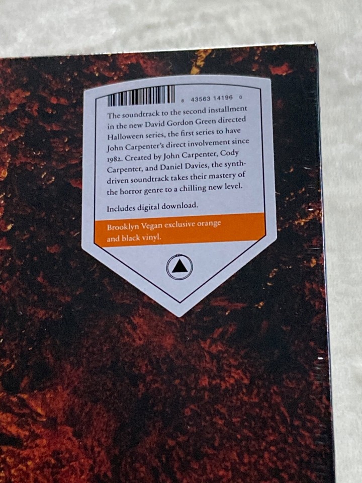 HALLOWEEN KILLS SOUNDTRACK LP BLACK & ORANGE SWIRL VINYL NEW SEALED